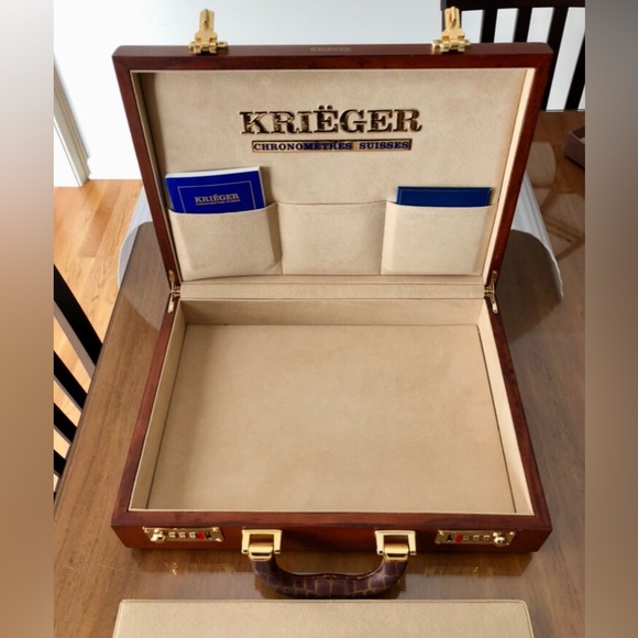 Vintage Authentic Krieger Watch Box Briefcase Only - Picture 7 of 10